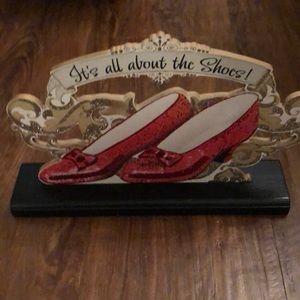 Wood “it’s all about the shoes” sign